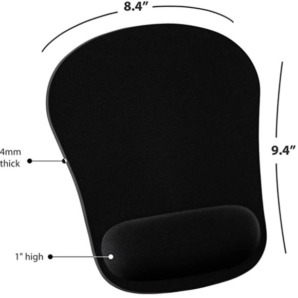 Quality Selection Comfortable Wrist Rest Memory Foam Mouse Pad - Picture 3 of 8